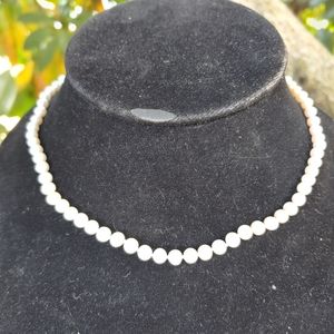 Real Pearls with Sterling Clasp